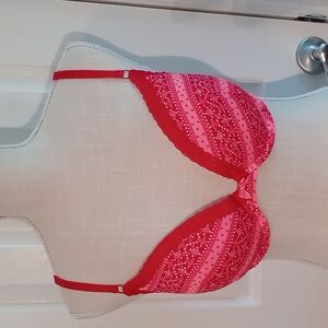 Victoria's Secret Plunge 36D Red/Pink Underwire